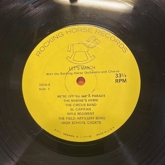 Vtg Rockinghorse orchestra let’s March Along LP record album vinyl Children’s - Picture 5 of 6